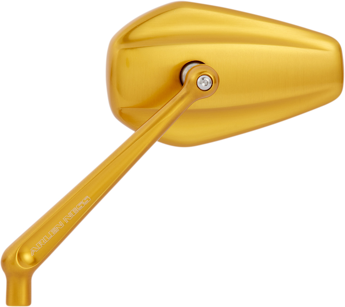 Arlen ness Mirror - Mini/Stocker - Side View - Hexagon - Gold - Right