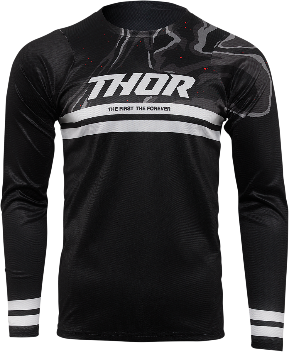 2020 Thor Sector Blade Cross Jersey Trikot Charcoal Motocross Enduro MX BMX MTB 