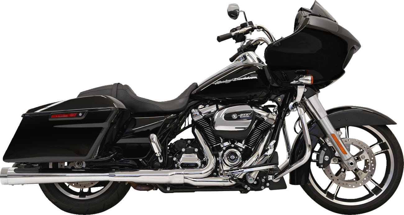 Bassani 4" DNT Megaphone Mufflers For Harley Touring 2017-2025