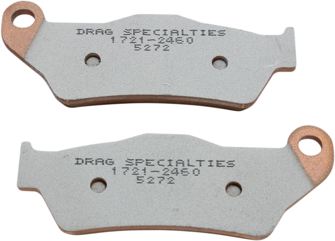 Drag specialties Sintered Brake Pads - Street XG 2016-2020 Harley Davidson XG750 Street 750 / 2017-2020 Harley Davidson XG750A Street Rod / 2016-2020 Harley Davidson XG500 Street 500
