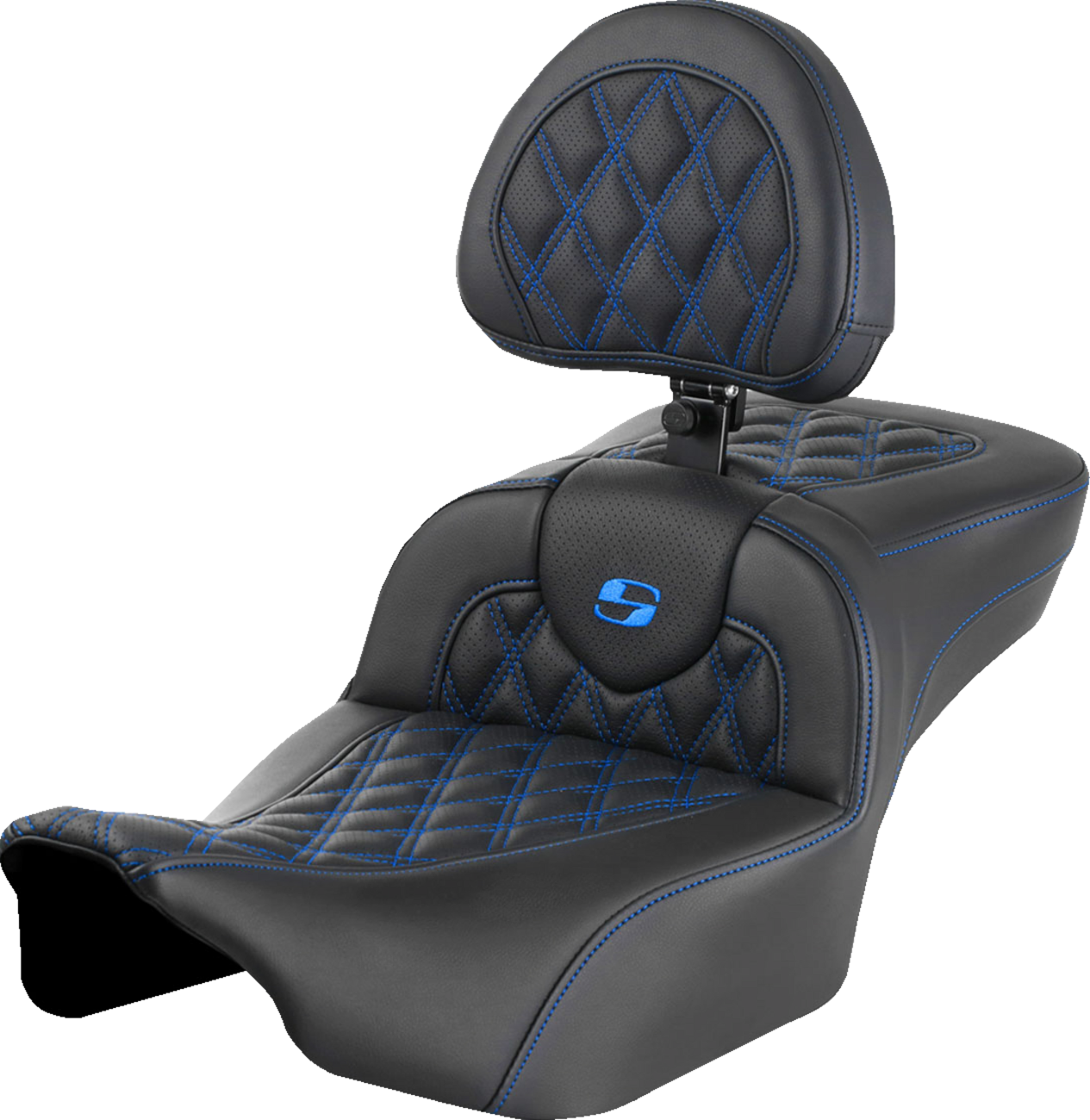Saddlemen Roadsofa LS Lattice Stitch 2-Up Seat For Harley FLHX / FLTRX 2023-2025