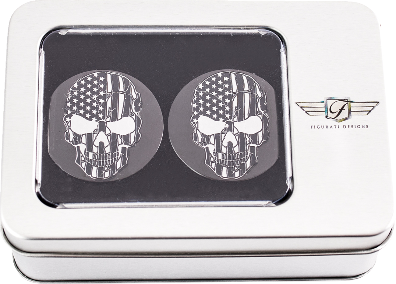 Figurati Designs Swing Arm Pivot Covers for Harley Touring 1985-2025