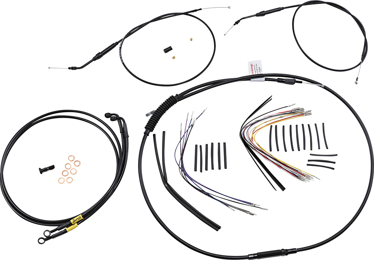 Burly Handlebar Cable Installation Kit For Harley Dyna 1999-2005