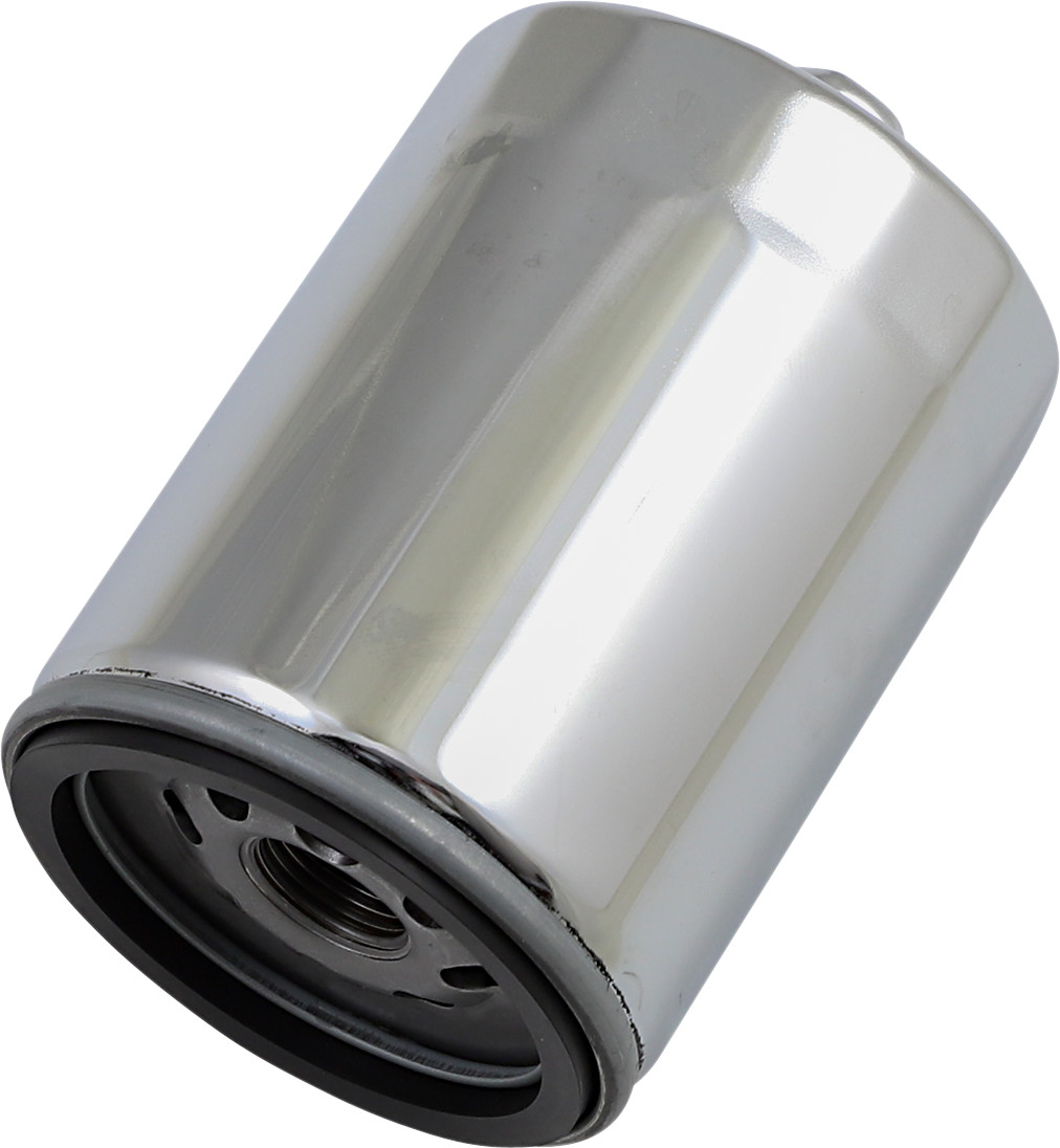 Drag specialties Oil Filter with Nut - Chrome - M8 Harley Davidson