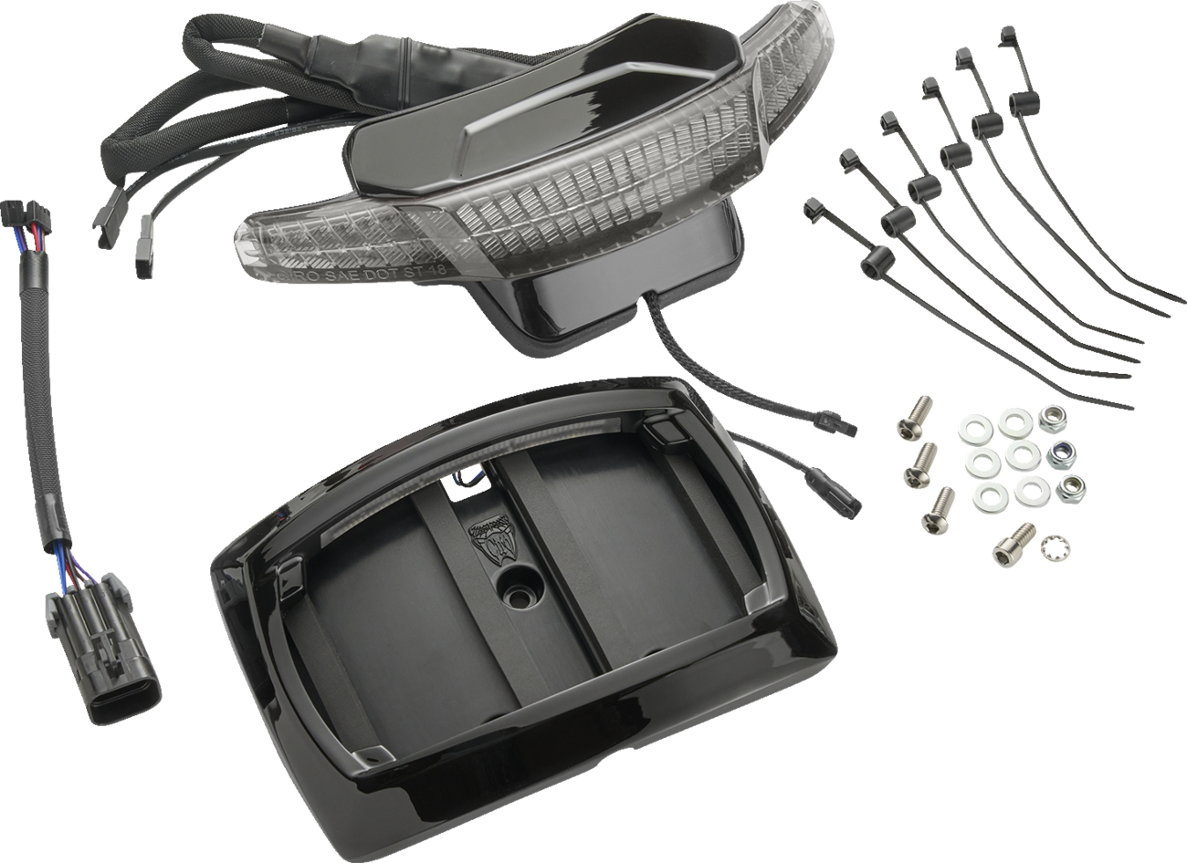 CIRO Latitude Taillight and License Plate Mount with Lightstrike®