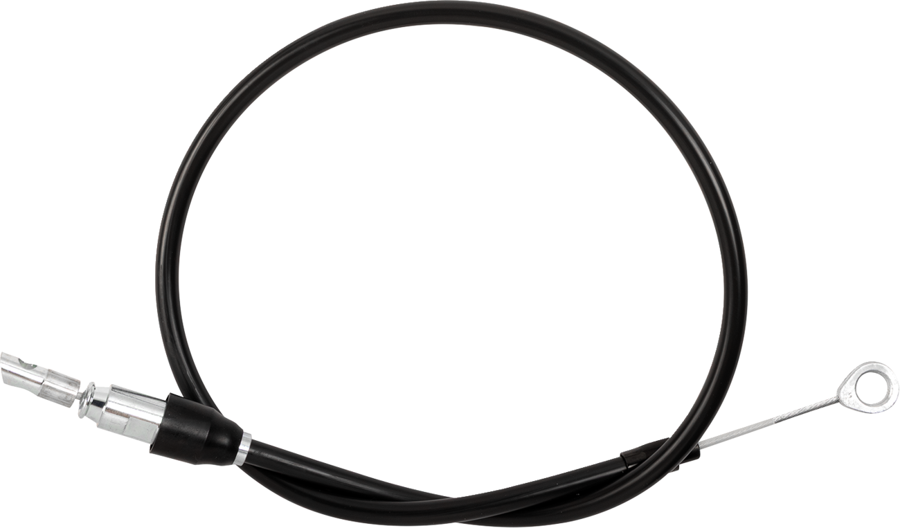 Drag specialties Quick Connect Clutch Cable - Upper - 35" - Black/Black Harley Davidson