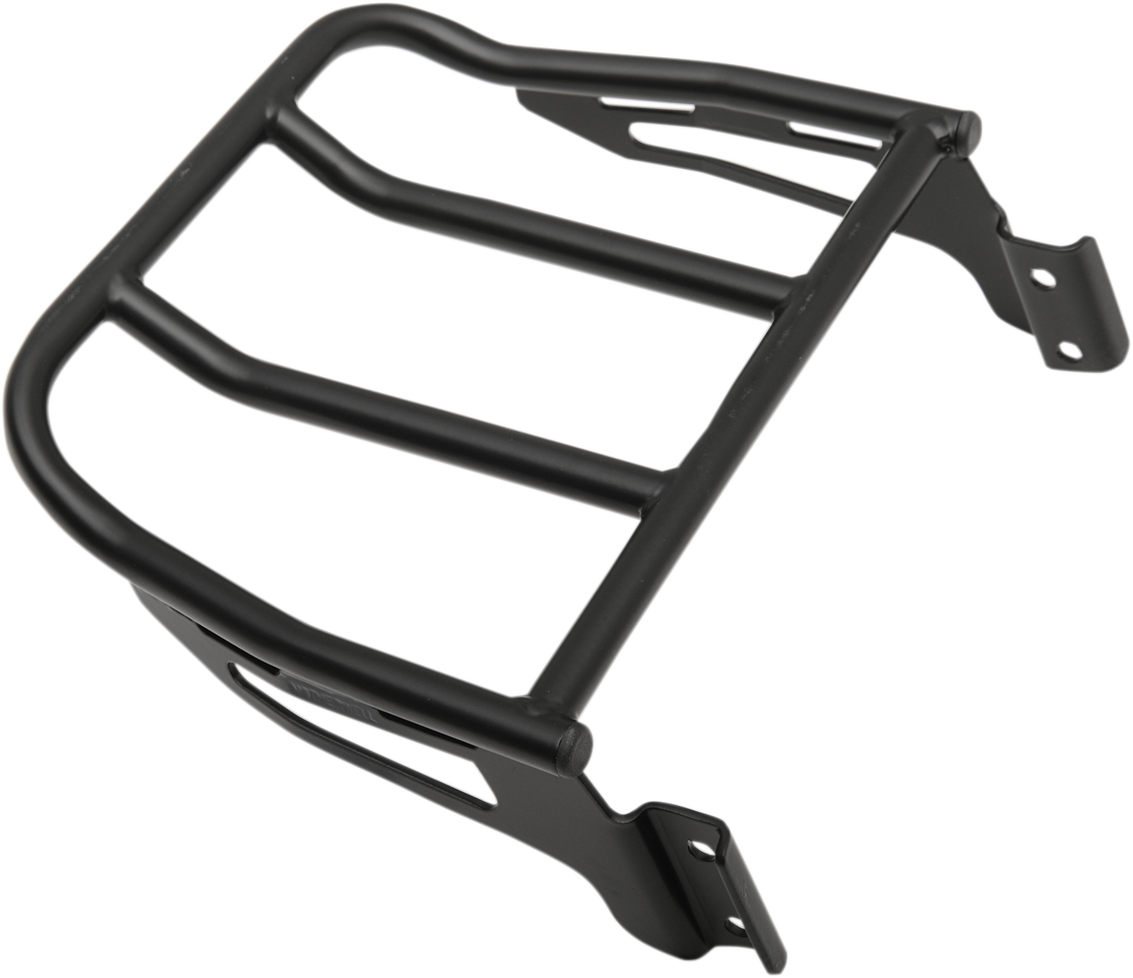 Motherwell Matte Black Rear Luggage Rack for 0617 Harley Softail FXST