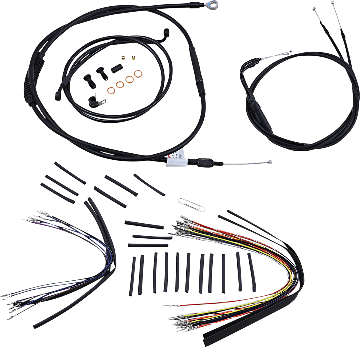 Burly Handlebar Cable Installation Kit For Harley Softail FX 2007-2010