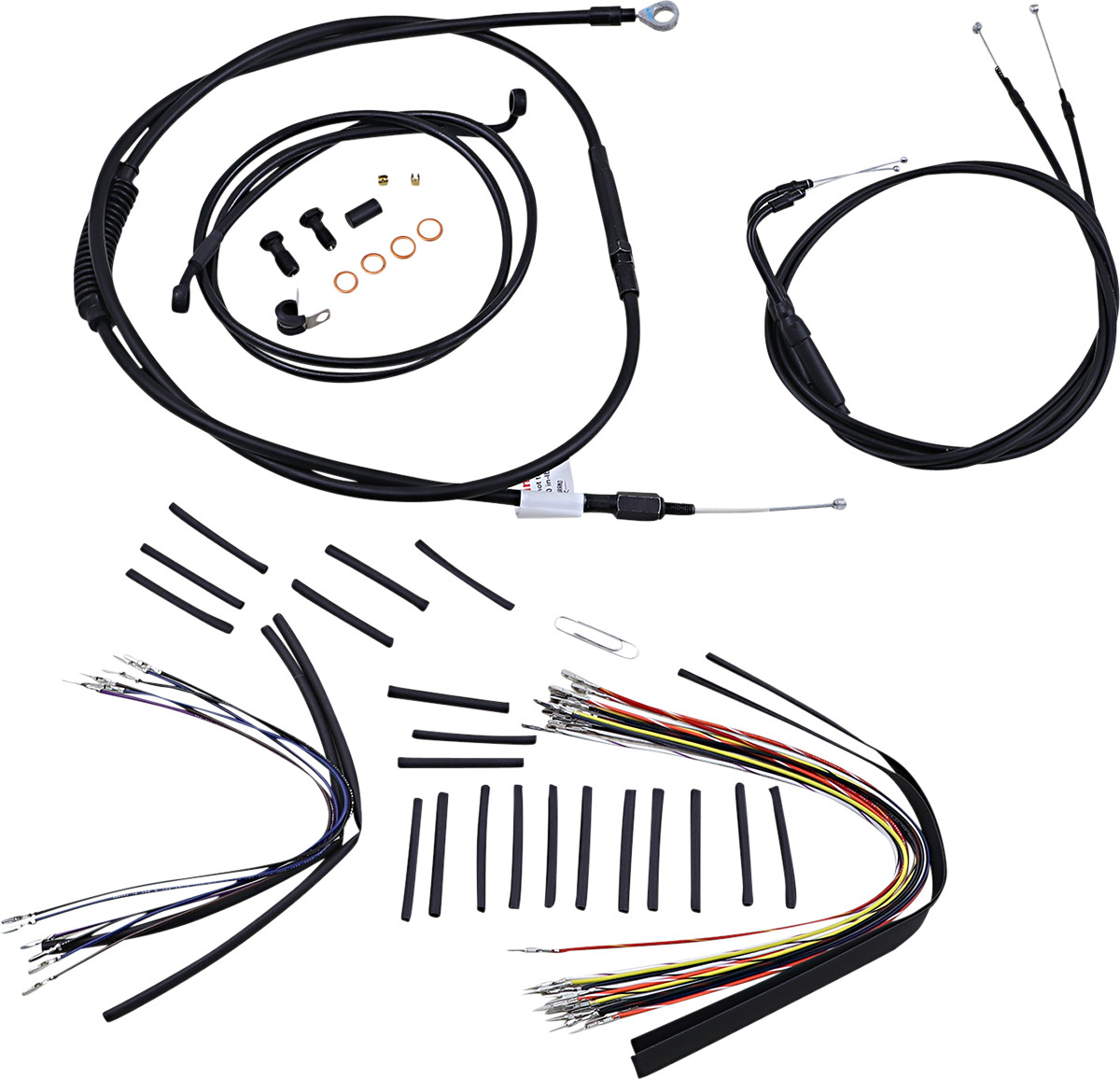 Burly Handlebar Cable Installation Kit For Harley Softail FX 2007-2010