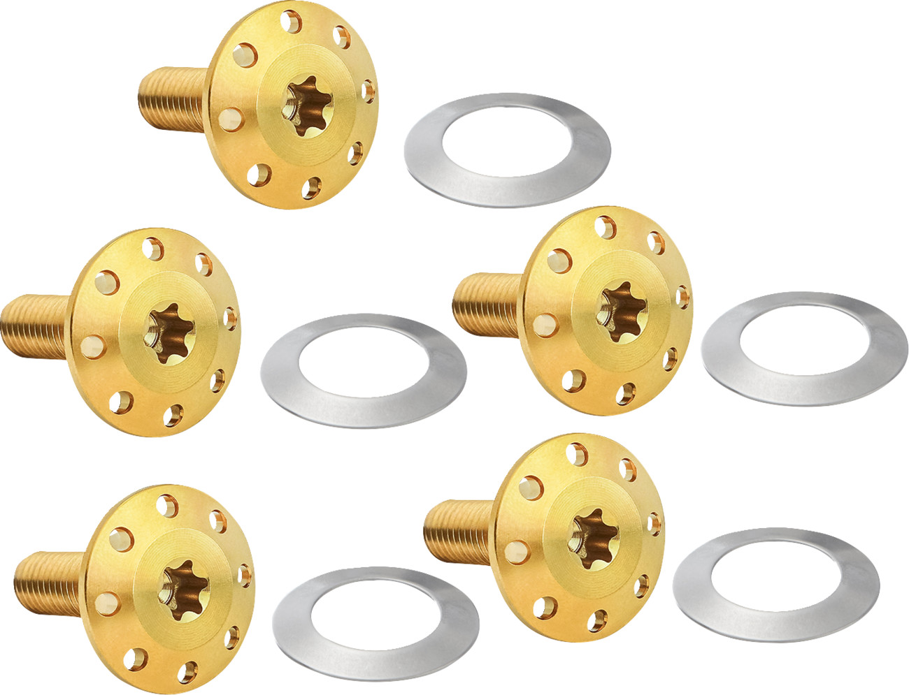 Arlen Ness Titanium Holeshot Front Floating Brake Rotor Bolt Kit For Harley 2021-2026