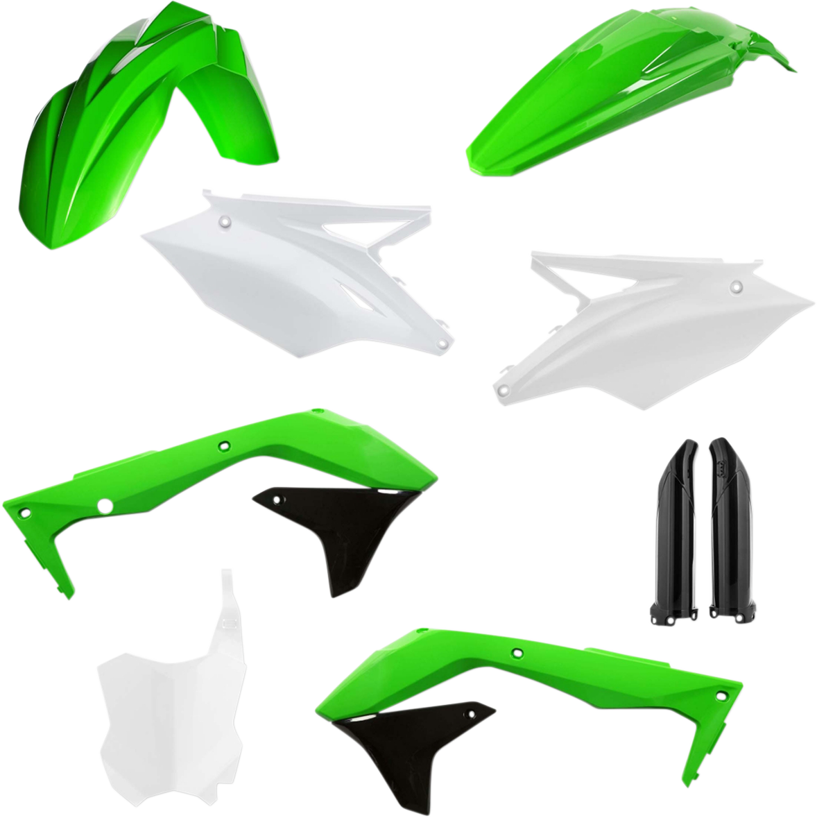 Acerbis Full Body Kit - '16-'17 OEM Green/White/Black - KX 450 F '16-'17 2016-2017 Kawasaki KX450F