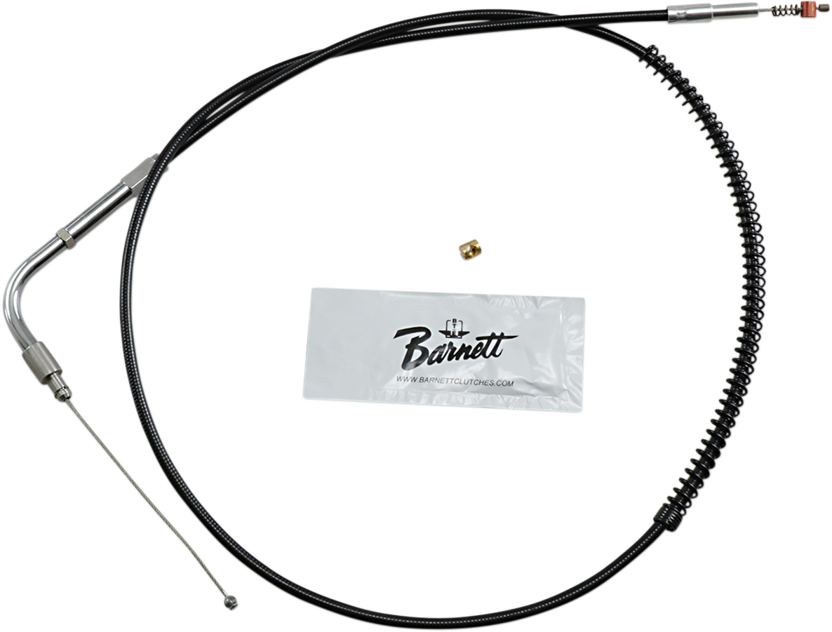 Barnett Black Vinyl Idle Cable For Harley Dyna 2006-2017