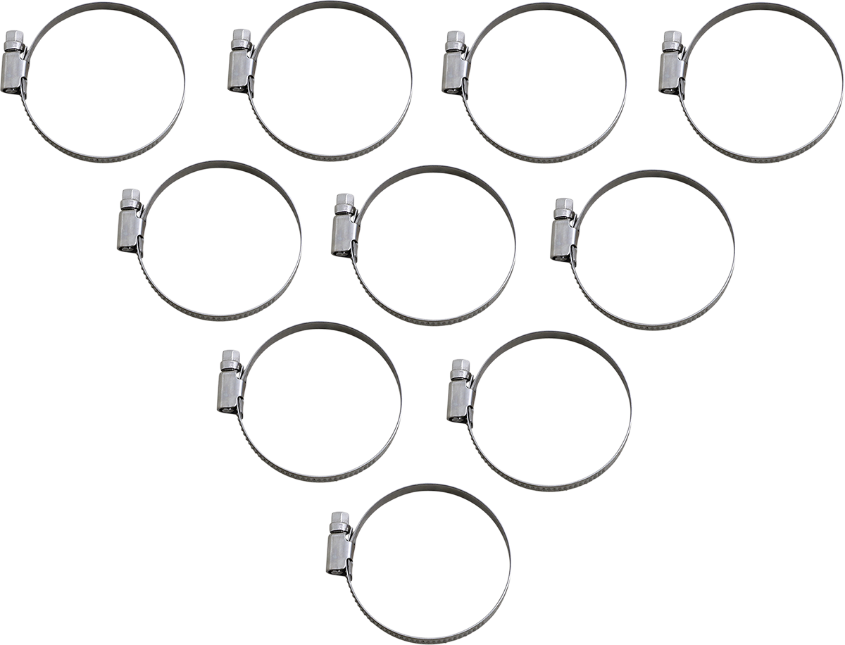 Parts unlimited Embossed Stainless Steel Hose Clamps