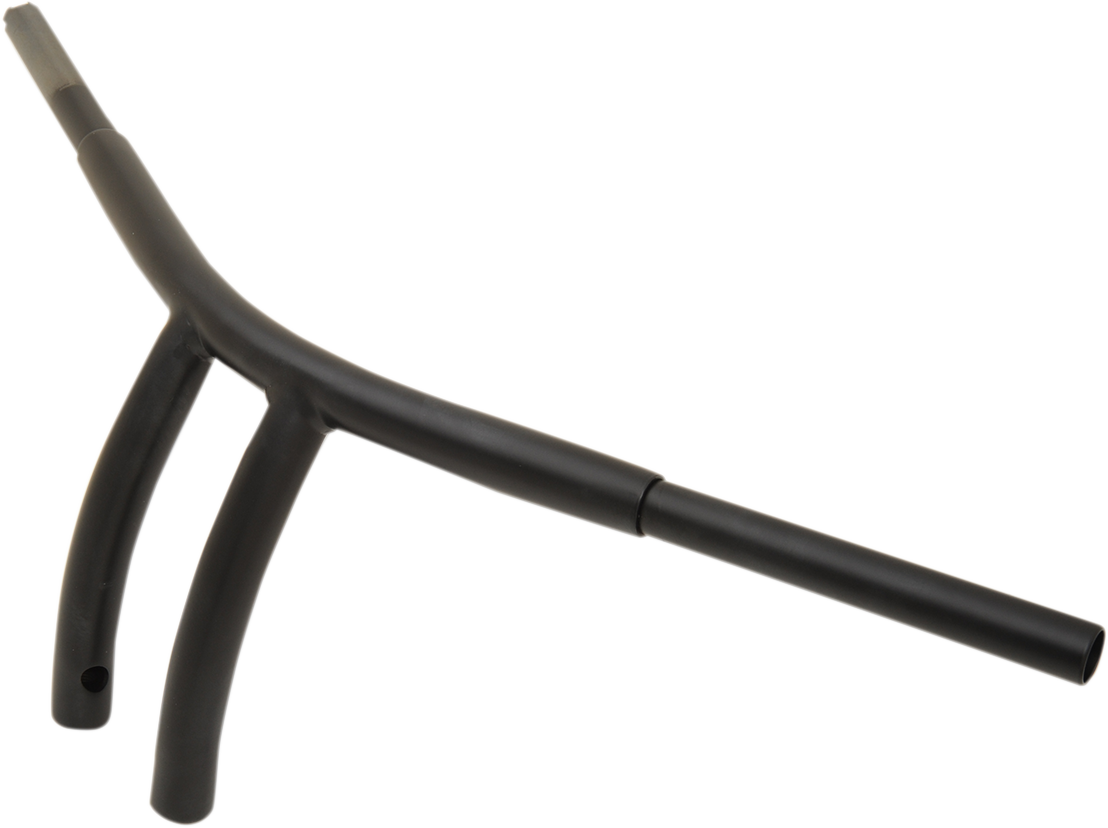Drag specialties 1-1/4" Buffalo T-Bar - Pullback - 8" - TBW - Flat Black