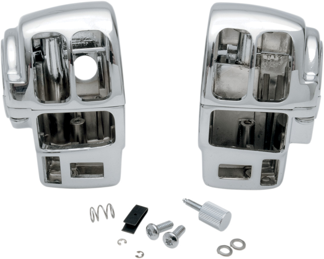 Drag specialties Handlebar Switch Housing Kit - Radio/Cruise - Chrome Harley Davidson