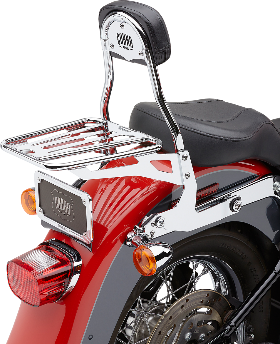 Cobra Round Detachable Backrest For Harley Softail 2006-2017