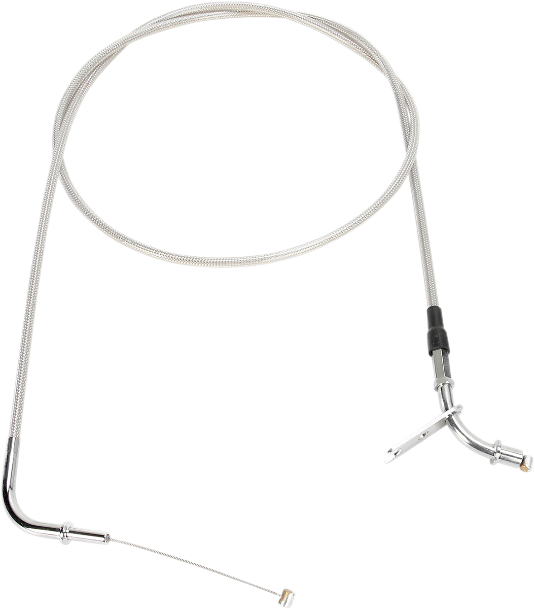 MOTION PRO Armor Coat Stainless Steel Throttle/Idle Cable for Cruisers