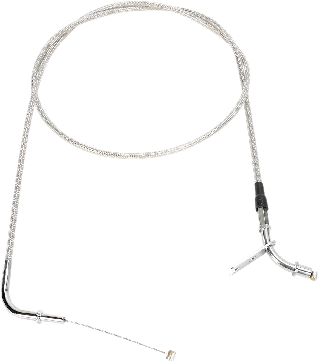 MOTION PRO Armor Coat Stainless Steel Throttle/Idle Cable for Cruisers
