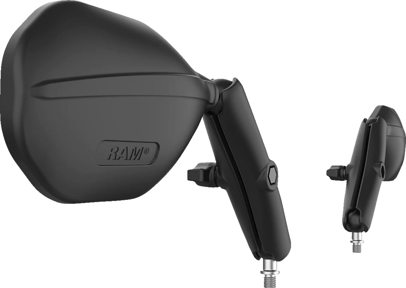 RAM Mounts Tough-Mirror Kit With M10-1.25 Bases