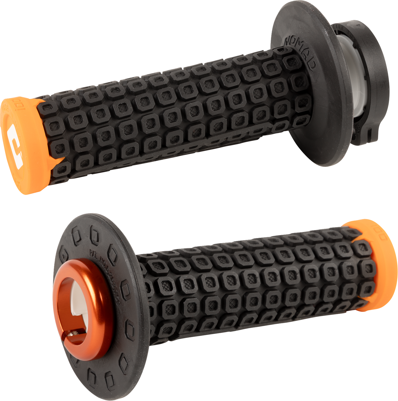Odi Nomad Lock-On Grips - Off-Road - Black/Orange/Orange