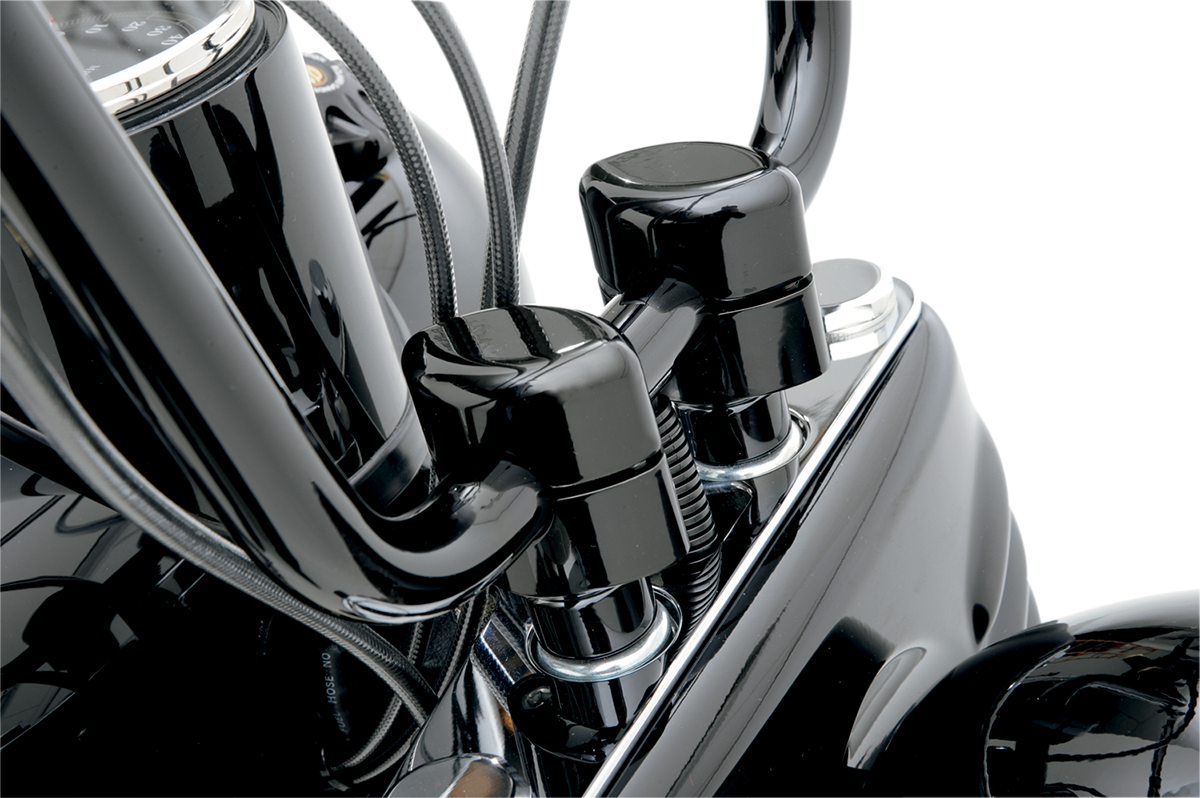 La choppers Handlebar Risers for 1" Handlebars - Smooth - 1-1/2" - Black Yamaha/Suzuki/Honda/Kawasaki