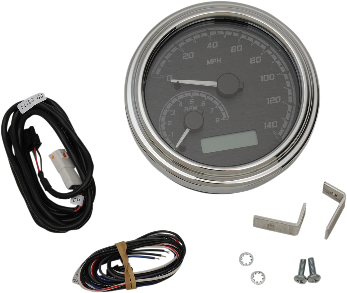 Dakota digital MVX Series Analog Gauge System - Black/Gray/Chrome Harley Davidson