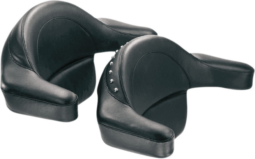 Mustang Extended Arm Wrap-Around Backrest For Harley Touring 1993-2013
