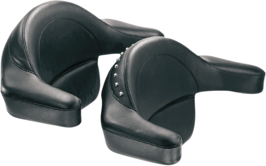 Mustang Extended Arm Wrap-Around Backrest For Harley Touring 1993-2013