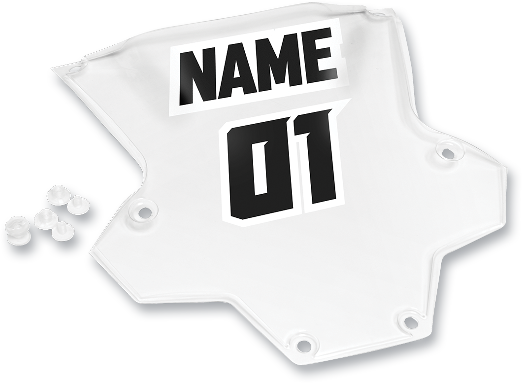 THOR Sentinel XP Roost Deflector Clear Number Plate