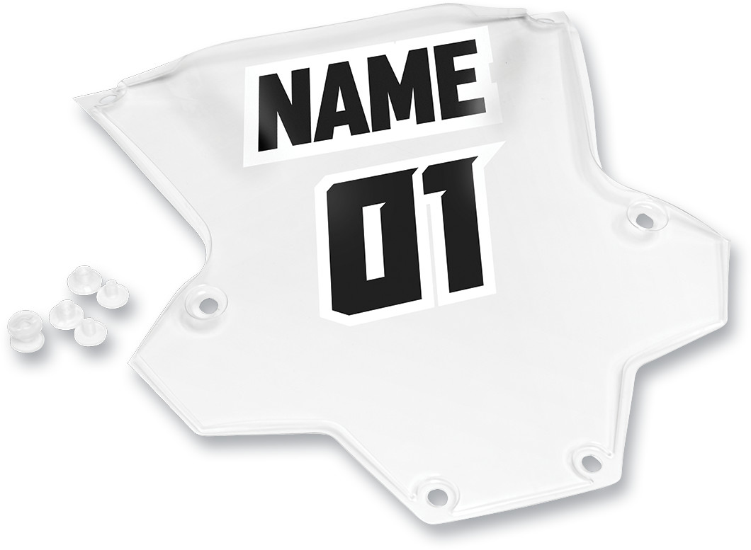 Thor Sentinel XP Roost Deflector Clear Number Plate