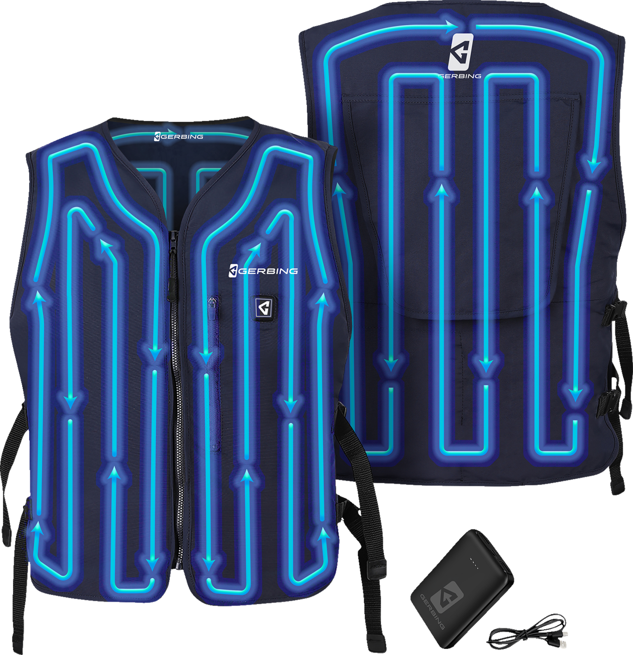 Gerbing heated clothing 5V Touch Button Circulatory Cooling Vest