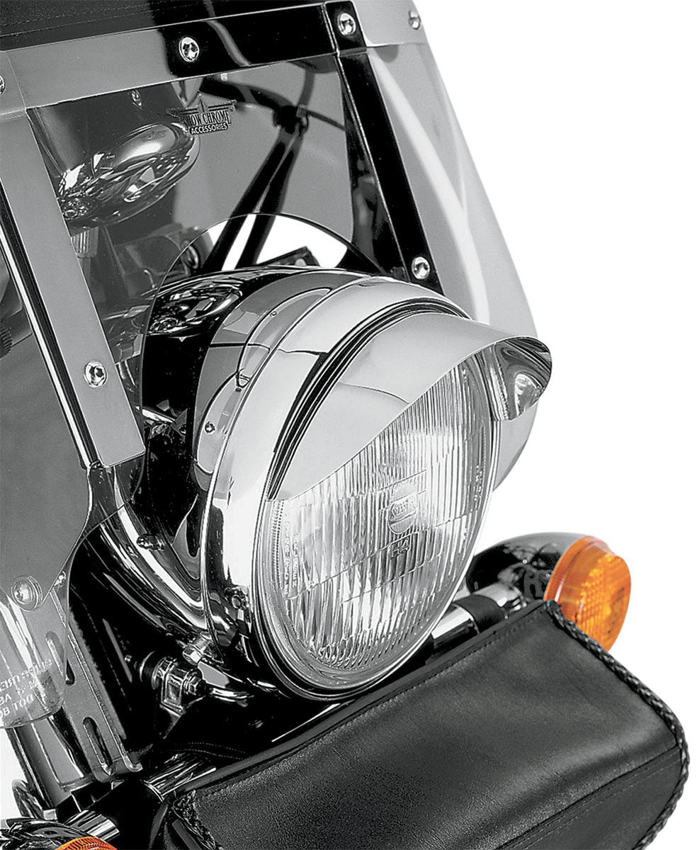 Show chrome 7" Headlight Visor - Chrome