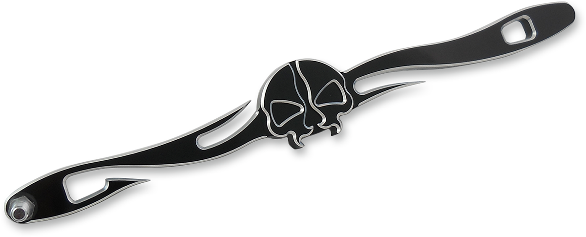 Drag Specialties Black Skull 12 1/4" Shift Linkage for 86-17 Harley Softail FXSB
