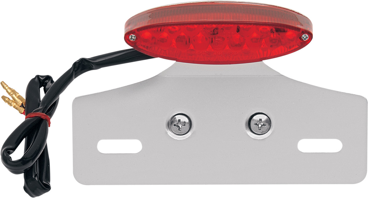 Drag Specialties Mini Led Cat Eye Taillight with License Plate Mount