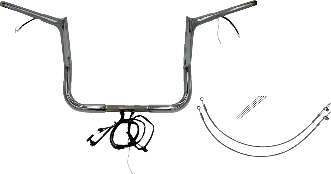 FAT BAGGERS INC. EZ Install Wired 1-1/4" Pointed Top Handlebar Kit