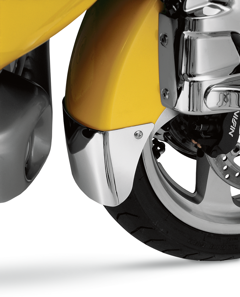 Show chrome Front Fender Extension - Medallion - Chrome Honda