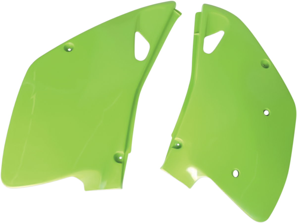 Ufo Side Panels - KX Green 1992-1993 Kawasaki KX250 / 1992-1993 Kawasaki KX125