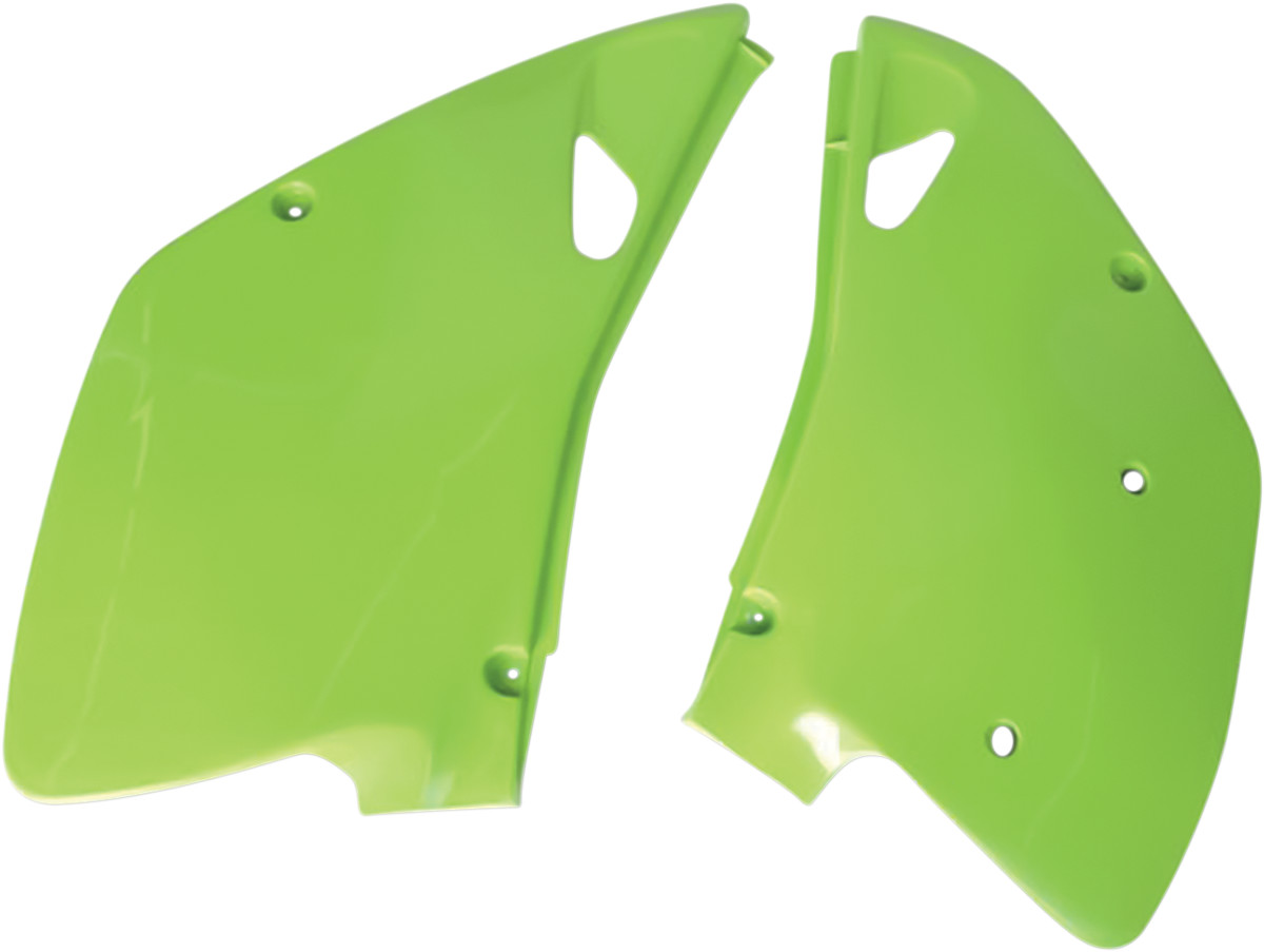 Ufo Side Panels - KX Green 1992-1993 Kawasaki KX250 / 1992-1993 Kawasaki KX125
