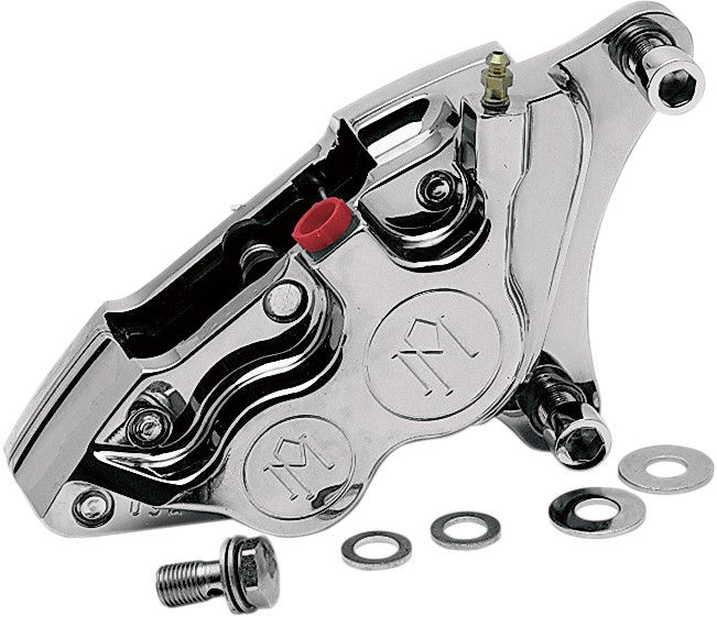 Performance Machine Four-Piston Differential-Bore Front Calipers For Harley 1984-1999