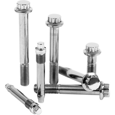 12-POINT, SOCKET HEAD AND OEM-STYLE POLISHED STAINLESS INDIVIDUAL BRAKE AND PULLEY BOLT KITS