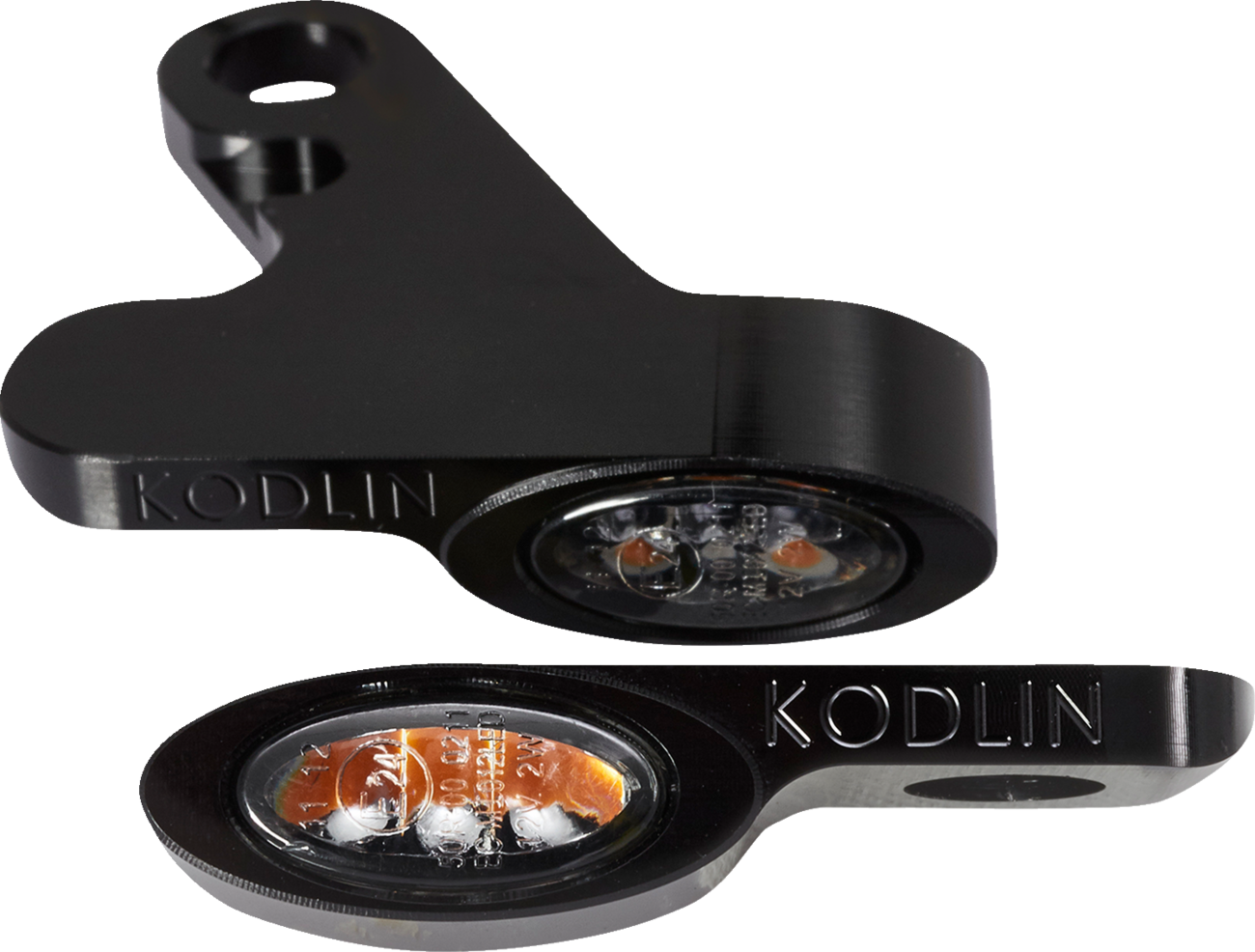 Kodlin usa LED 2-1 Front Turn Signal w/ Running Light - Black Harley Davidson