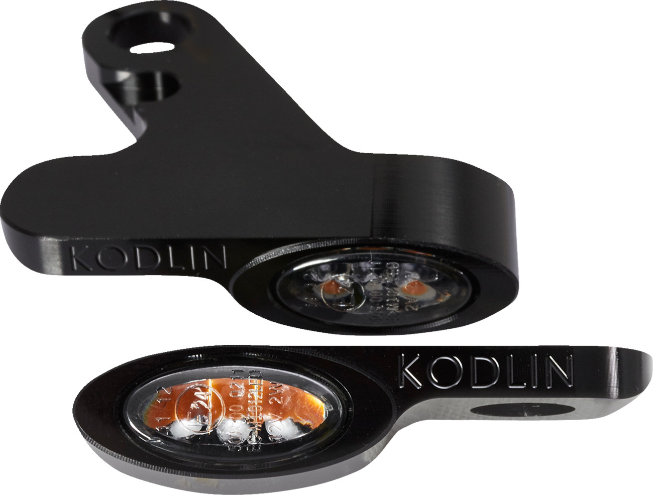 Kodlin usa LED 2-1 Front Turn Signal w/ Running Light - Black Harley Davidson