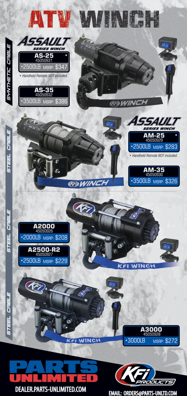 KFI PRODUCTS A2000 Winch Kit