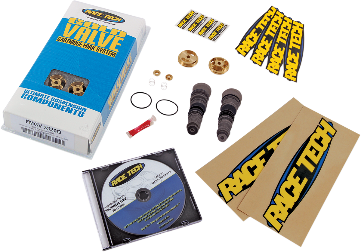 Race tech Fork Kit - 28 mm - Gold Valve - Type 2 Husqvarna/Kawasaki/Yamaha/Honda