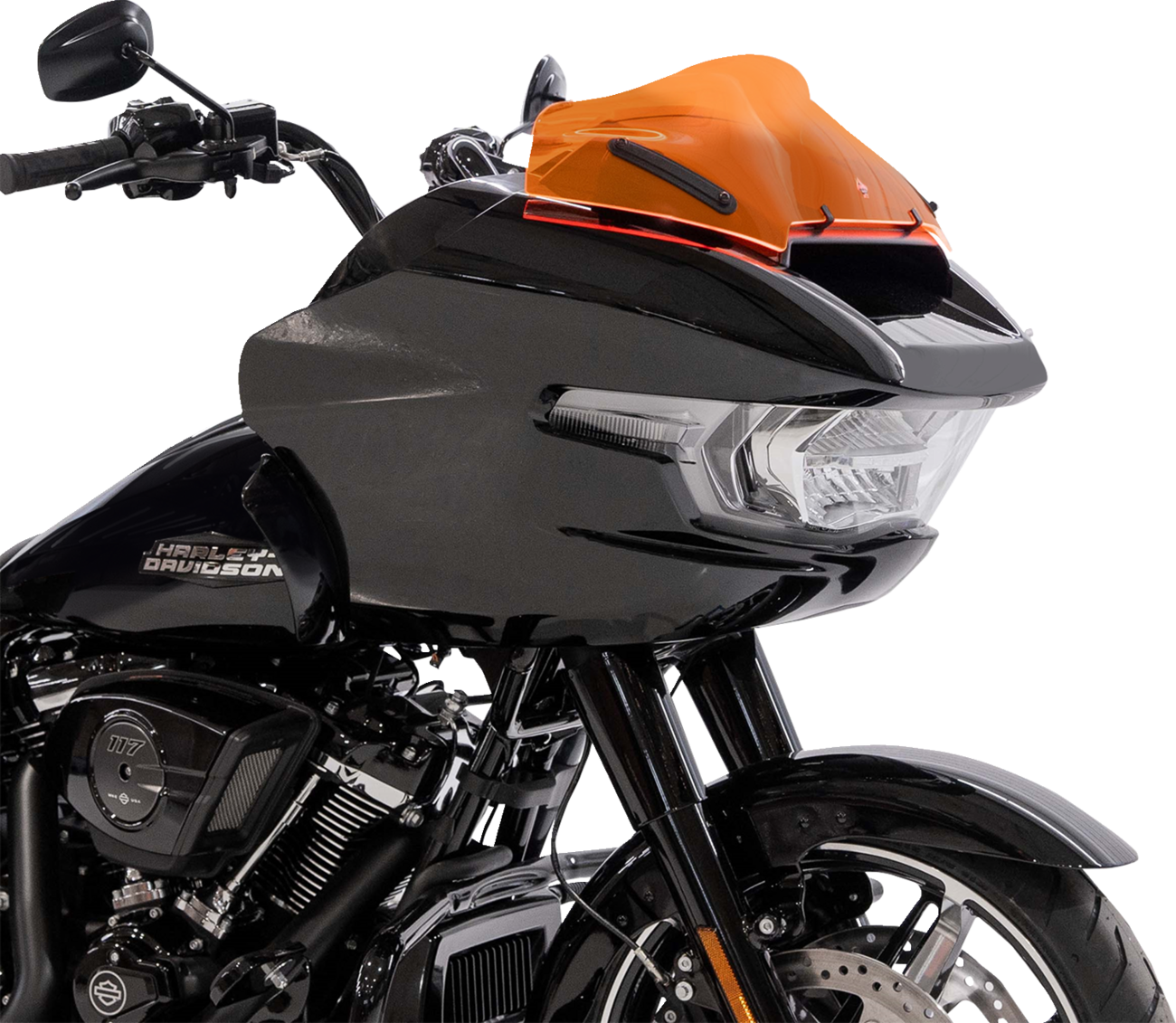Klock Werks Ice Kolor Flare Windshield For Harley Road Glide 2023-2026