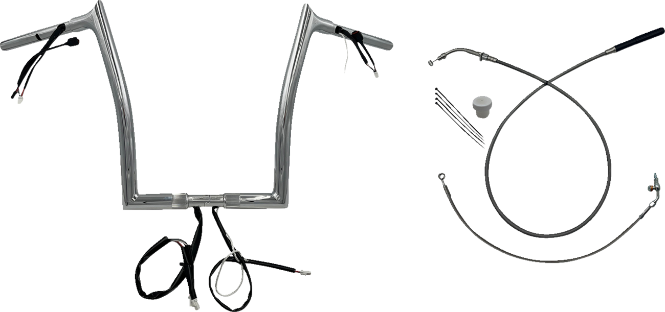 FAT BAGGERS INC. 1-1/4" EZ Install Pointed Top Handlebar