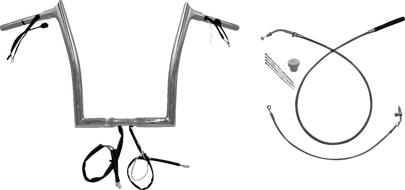 FAT BAGGERS INC. 1-1/4" EZ Install Pointed Top Handlebar