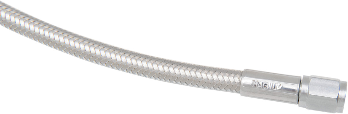 Magnum shielding Brake Line - 15" - Polished Stainless