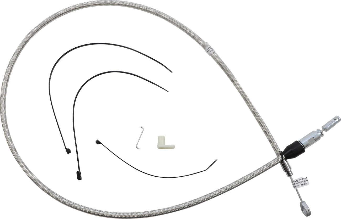 Polished Stainless Quick Connect Upper Clutch Cable