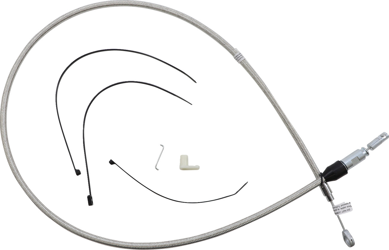 Polished Stainless Quick Connect Upper Clutch Cable